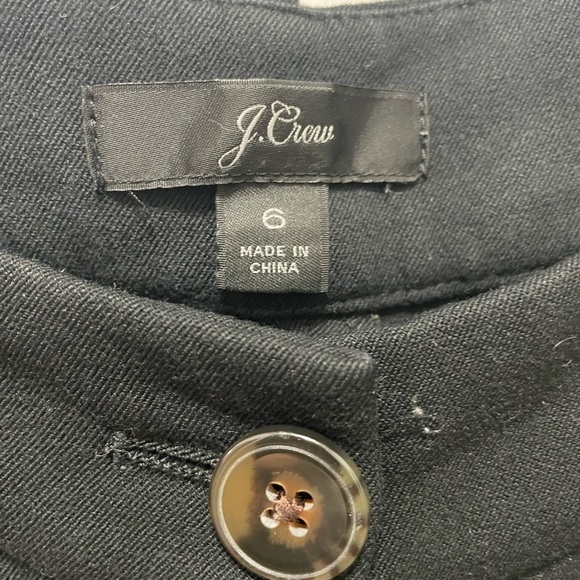 J.Crew Slim-fit full-length trouser pant size 6 in black - Picture 2 of 3